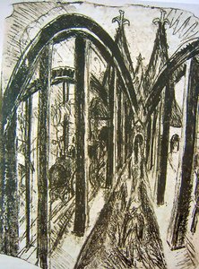 ケルンのライン橋 作： Ernst Ludwig Kirchner